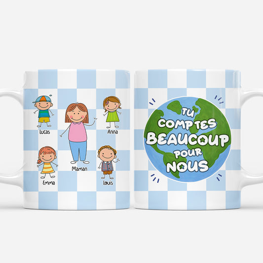 7955MFR1 papa maman tu comptes beaucoup pour moi mug personnalise famille 7955m6pwa