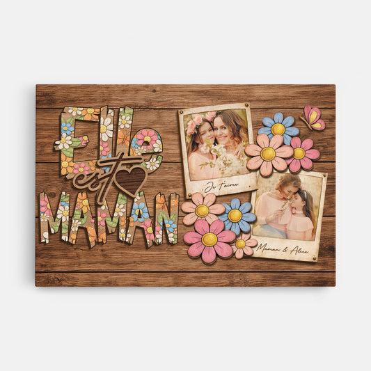 7972CFR1 elle cest maman mamie toile avec photo personnalisee 7972ctqna