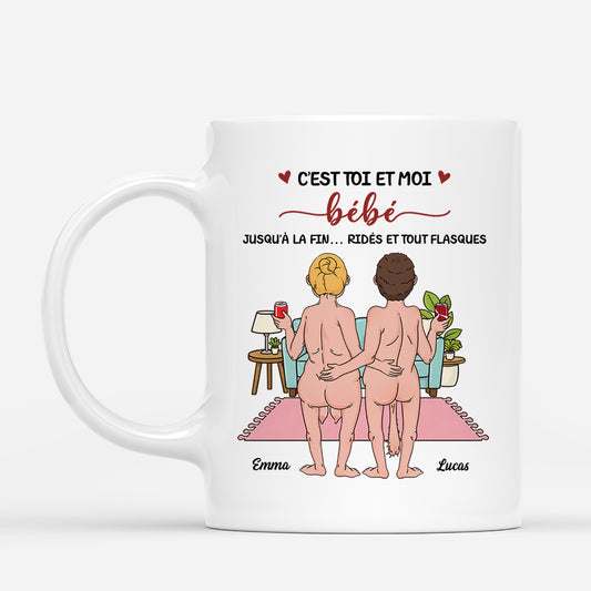 7979MFR1 c_est toi et moi mug personnalise couple senior 7979msqcg