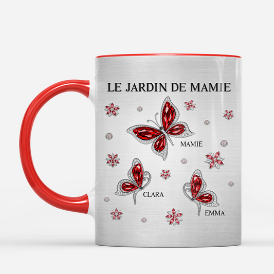 7997MFR2 le jardin de maman libellule mug personnalise maman mamie 7997m8fma