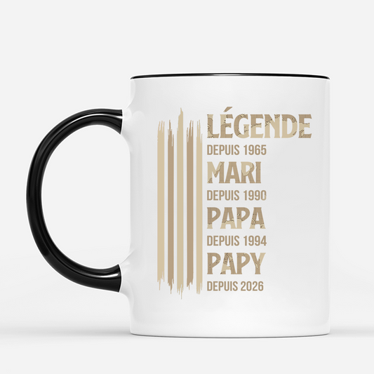 8022MFR2 etre legende papa papy mug papa papy 8022m8phb