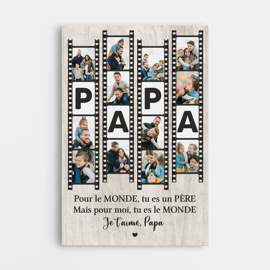 8067CFR1 maman papa est le monde toile avec photo personnalisee 8067c3vab_1