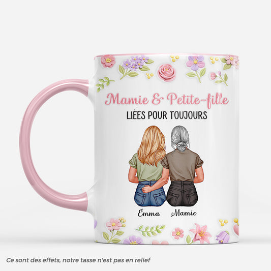 8153MFR1 effet dimpression 3d mug personnalise mamie maman lien entre maman et fille 8153mslaa
