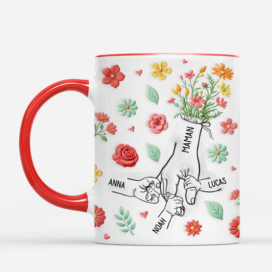 8163MFR2 effet dimpression 3d cadeau fete des meres original mug personnalise mamie maman 8163m8pza