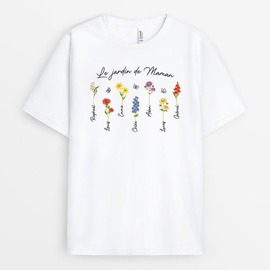 8171AFR1 jardin de maman et prenom enfant t shirt personnalise maman mamie 8171a8v5a_1
