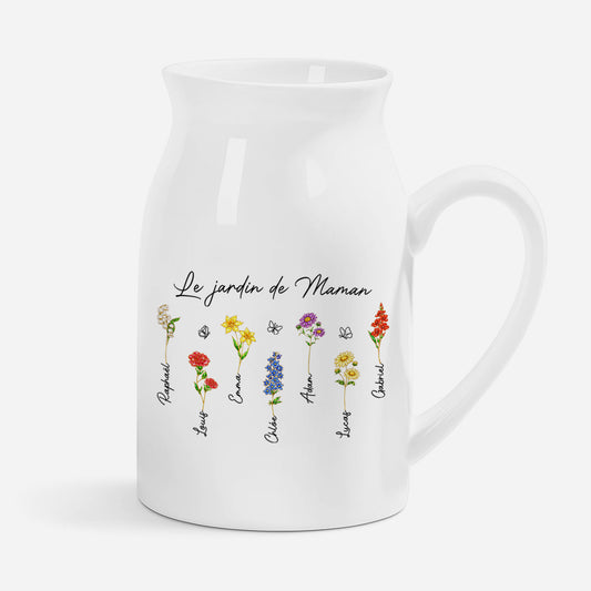 8171OFR1 jardin de maman et prenom enfant vase personnalise maman mamie 8171o8v5a