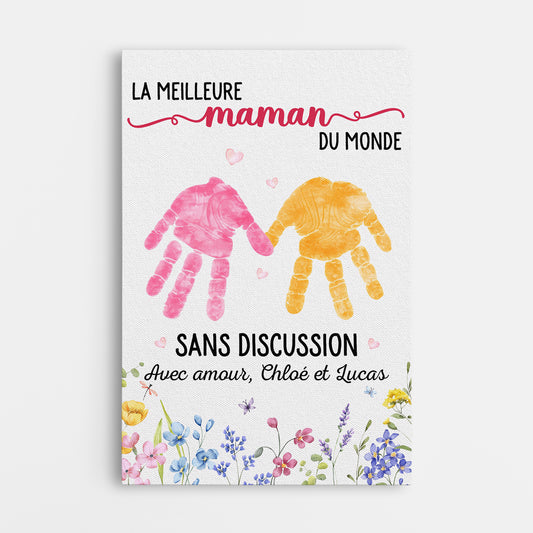 8177CFR1 meilleure maman du monde tableau personnalise pour mamie maman 8177cnpaa