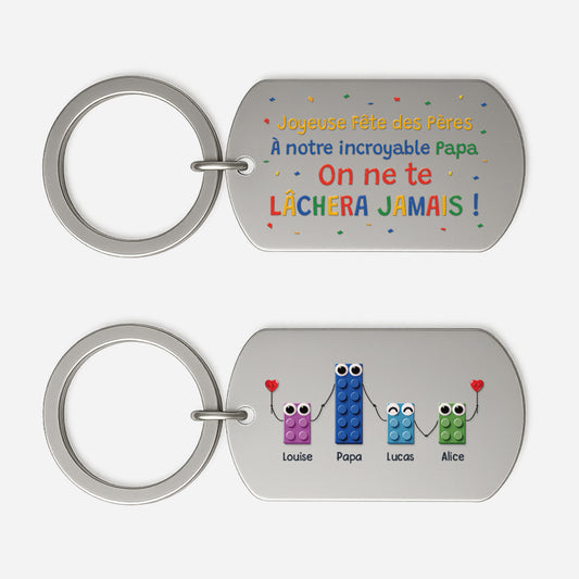 8216JFR1 effet dimpression 3d joyeuse fete des papa maman porte cle aluminium personnalise 8216j8qnb