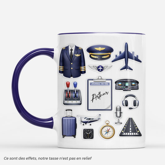 8285MFR1 effet dimpression 3d cadeau pilote avion_ mug personnalise homme 8285mcfnb