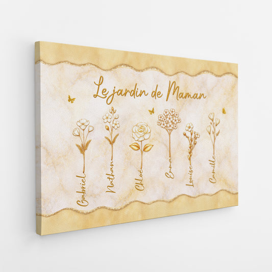 8319CFR2 effet dimpression 3d dessin le jardin de mamie toile personnalisee mamie maman 8319ccyaa