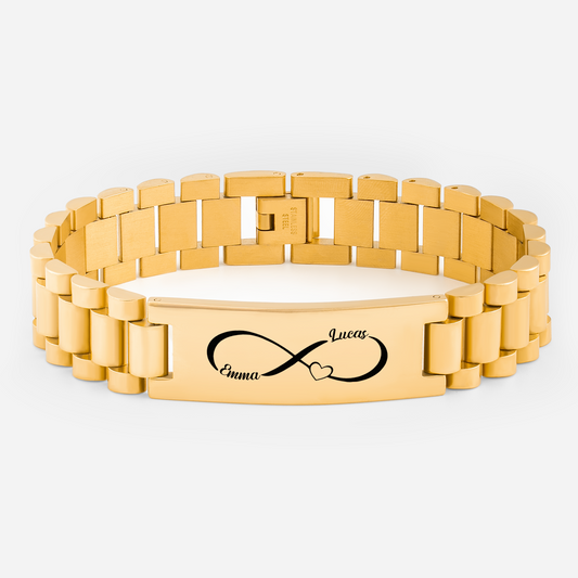 8325JFR1 symbole infini de notre amour bracelet pour couple personnalise 8325jnf5g