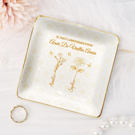 83362FR2 effet dimpression 3d avoir une vieille amie coupelle a bijoux_ personnalisee fleur 83362sfzf
