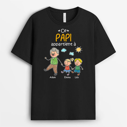 8489AFR1 la bande a papy papa mamie maman t shirt personnalise famille humour 8489a8d5b