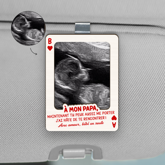 8515GFR1 a future maman futur papa clip pare soleil voiture personnalise photo echographique 8515gtfcb