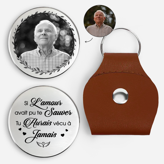8522AFR1 amour avait pu sauver maman papa calin de poche personnalise photo commemorative 8522ajcewb