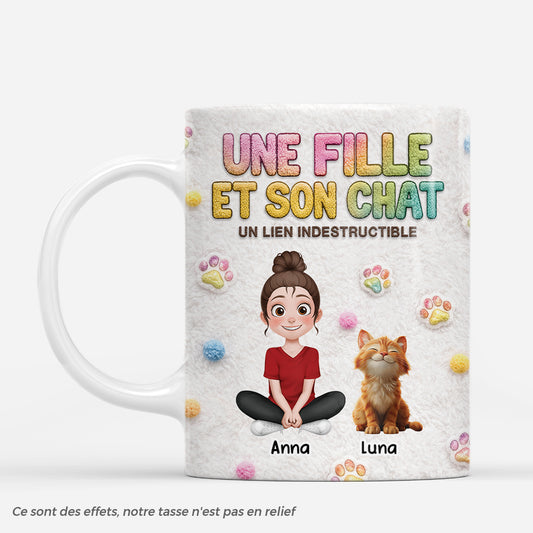 8532MFR1 effet dimpression 3d un homme et son chat mug personnalise dessin 8532mtptd
