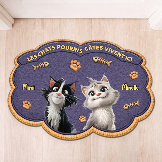 8558AFR1 chat pourri gate paillasson chat personnalise a forme decoupee 8558adavrd_1