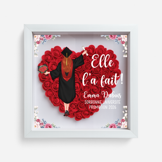 8576OFR1 cadeau remise de diplome femme boite a fleurs personnalisee 8576oaezs