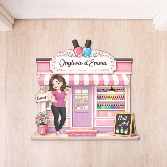 8593AFR1 effet dimpression 3d paillasson forme originale personnalise femme mon onglerie 8593adclca