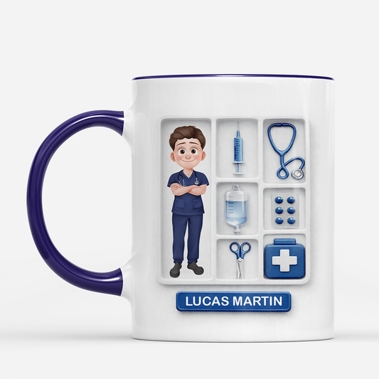 8728MFR2 effet dimpression 3d mug infirmiere personnalisable_ cadeau original pour infirmiere 8728macsn