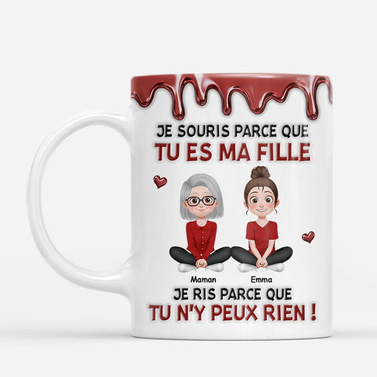 8740MFR1 effet dimpression 3d je souris tu es mon enfant mug personnalise fille et fils 8740mtpla