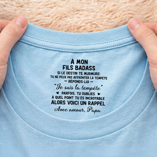 8947AFR2 mon fils ma fille badass t shirt blanc personnalise avec message a l_interieur du col pour femmehomme 8947aa6ela_4dae9464 fe43 4913 ae76 4eb9e9b99031