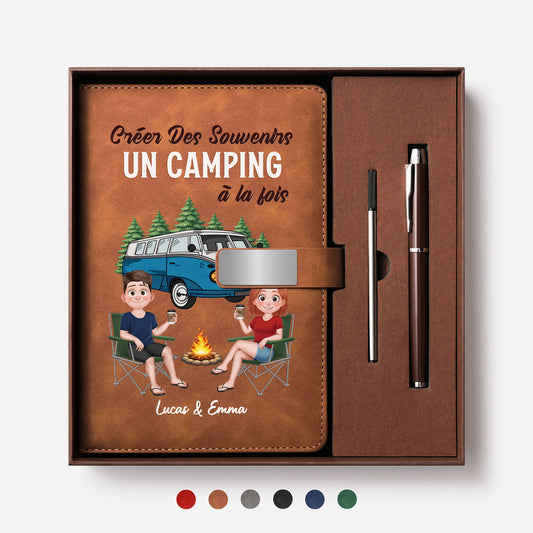 9011MFR1 creer des souvenirs au camping coffret carnet note personnalise couple 9011mo3vcg_1