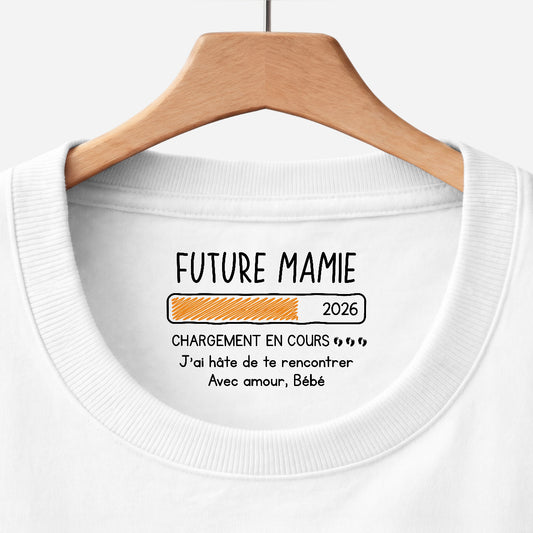 9106AFR1 tee shirt personnalise texte a l_interieur du col blanc cadeau futur papa future maman future mamie futur papy 9106aa8l5a