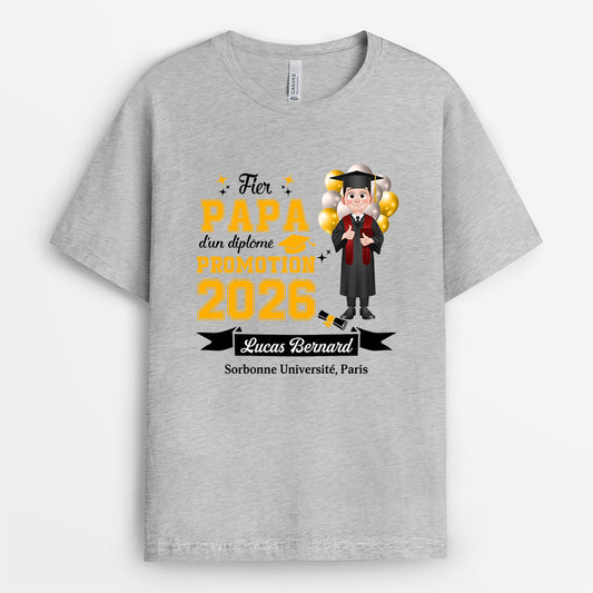 9144AFR2 maman fiere d_un diplome tee shirt personnalise blanc cadeau diplome_ femmehomme 9144aspla