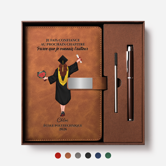9157MFR1 je fais confiance cadeau diplome_ coffret carnet de notes personnalise 9157mo30e5a