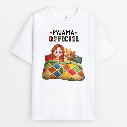 9171AFR1 effet dimpression 3d t shirt personnalise chat pyjama officiel du sommeil 9171a8h5d
