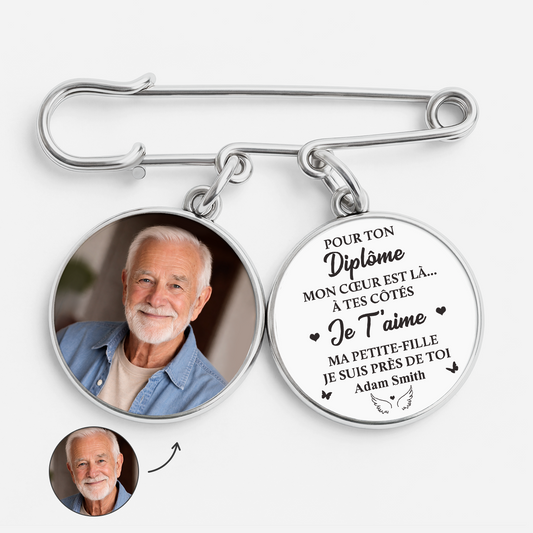 9211AFR2 broche personnalisee avec photo_ commemorative pour femmehomme cadeau felicitation pour ton diplome 9211aj6dpa