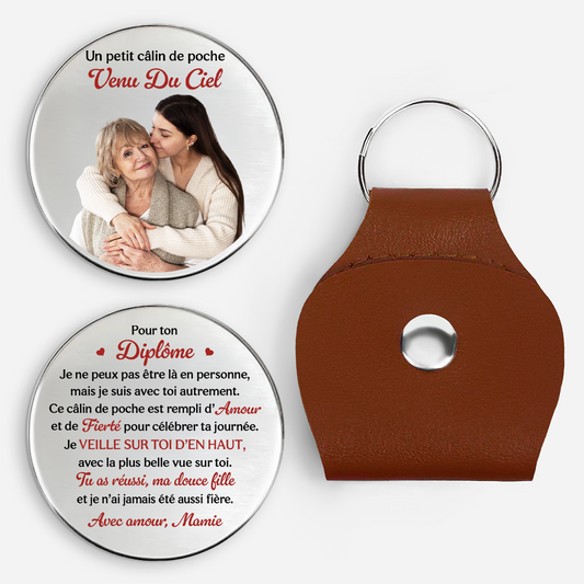 9212AFR1 cadeau pour remise de diplome femmehomme calin de poche personnalise photo commemorative 9212aj6eza