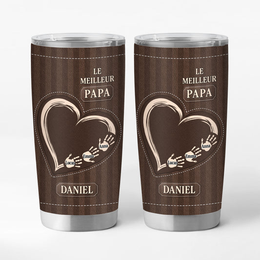 9221TFR1 effet dimpression 3d mugs isotherme personnalisable 590 ml le meilleur papa papy 9221t