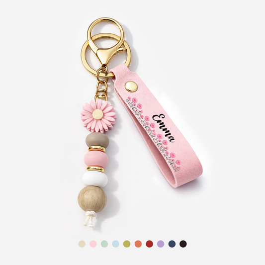 Mockup_Daisy_Beaded_Keychain
