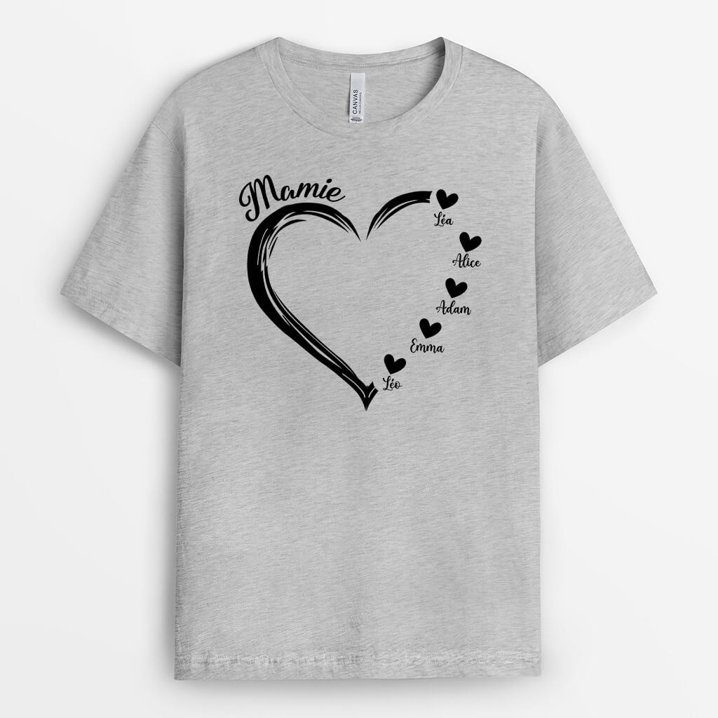 Mamie - Cadeau Personnalisé | T-shirt  Pour Femme