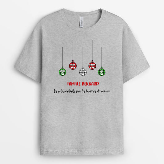 0081A000IFR1 present Personalisable T shirt Boules famille
