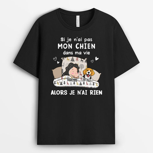 0104A010CFR2 present Personalisable T shirt chiens personnes