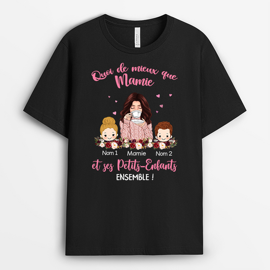 0129AFR2 present Personnalise T shirt enfants maman mamie_jpg