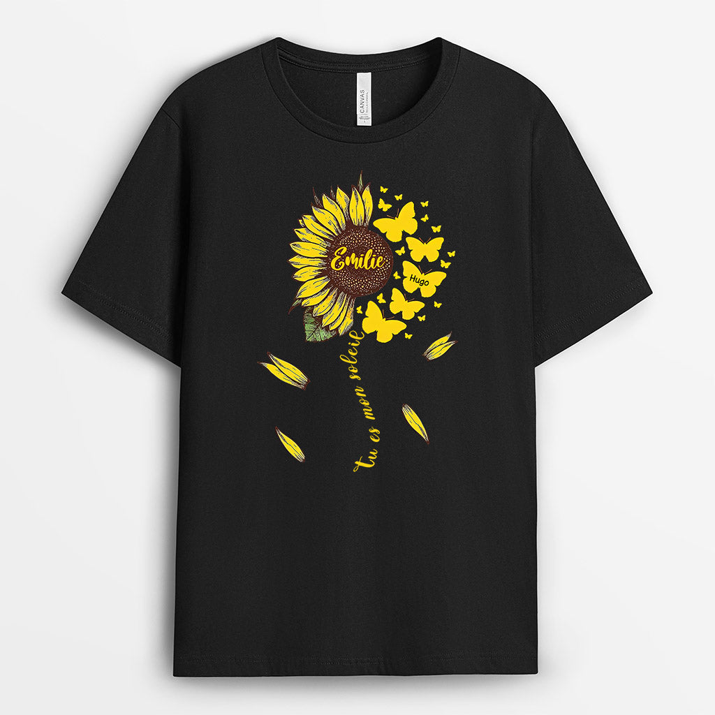 Tu Es Mon Soleil - Cadeau Personnalisé | T-shirt pour Maman/Mamie