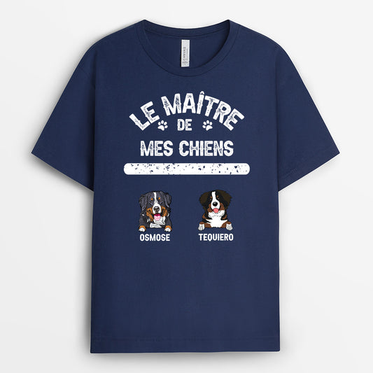 0149AFR2 present Personnalise T shirt chien personnes