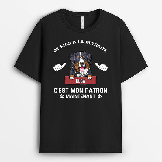 0168AFR1 present Personnalise T shirt chien personnes