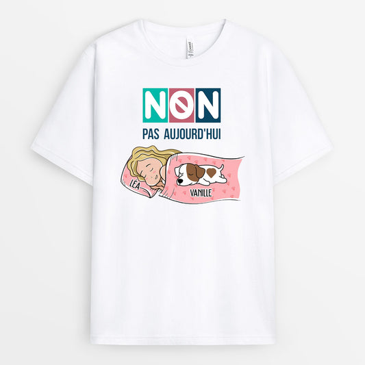 0183A147CFR1 present Personalisable T shirt chiens personnes