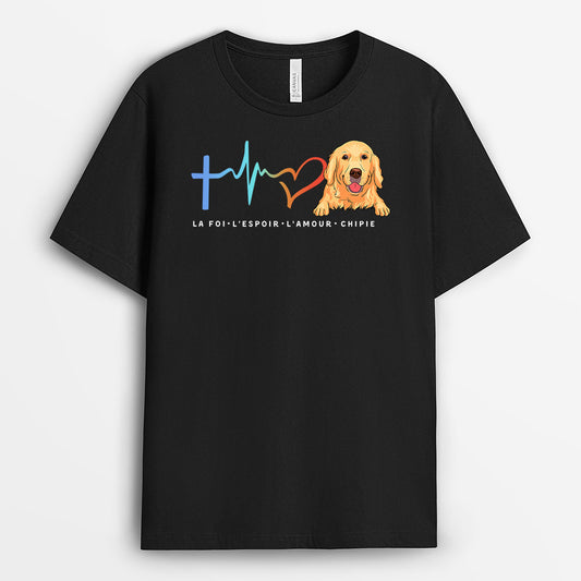 0225A150CFR1 cadeau personnalisable T shirt chien maman mamie
