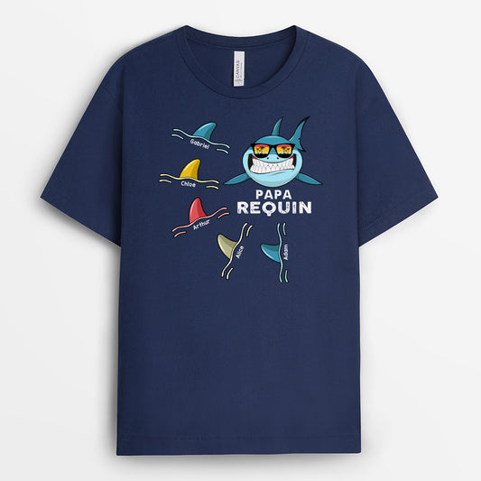 0276A560BFR2 present personnalisable T shirt Requin papa_8981d910 1bc7 46fe a047 22c625c4a159