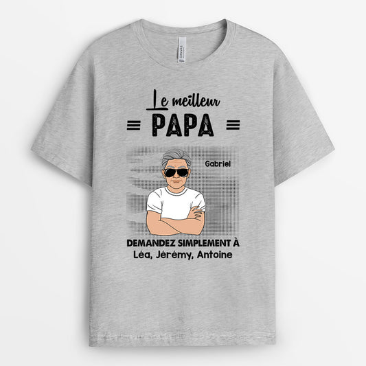 0285A160BFR1 cadeau Personnalise T shirt homme papa papi
