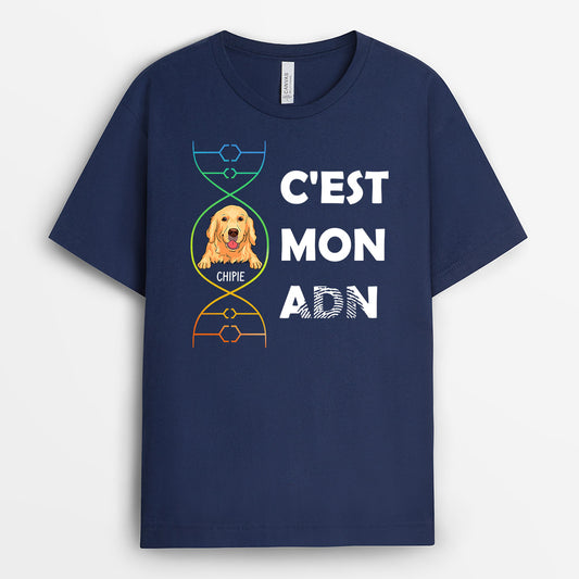 0341A207CFR1 cadeau Personnalise T shirt chien personnes ADN