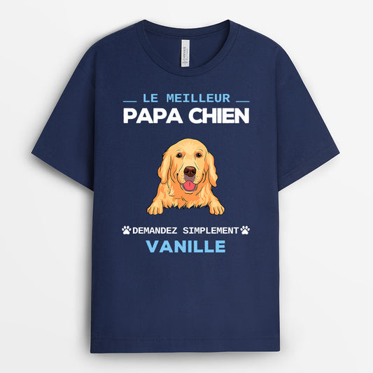 0354AFR1 cadeau Personnalise T shirt chien personnes