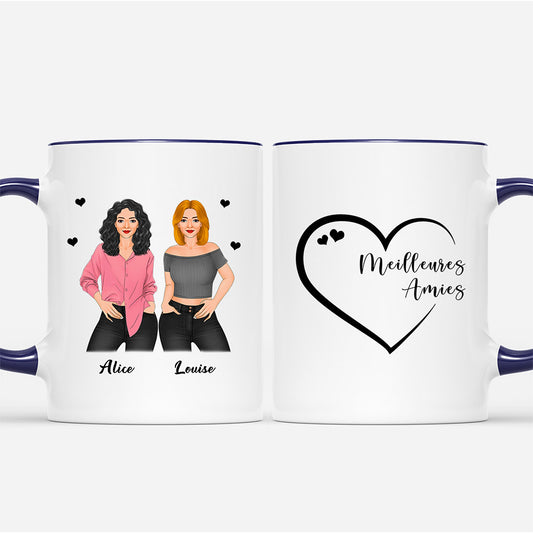 0388M147FFR1 cadeau Personnalise Mug femmes amies coeur