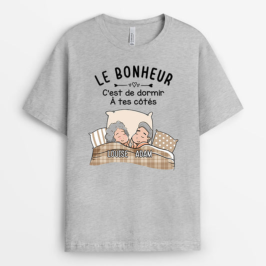 0541AFR1 Cadeau Personnalise T shirt Ensemble Depuis Amoureux Couples